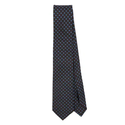 Barba Napoli Graphic-print Tie In Brown