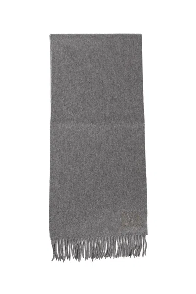 Shop Max Mara Wool Scarves In Grey