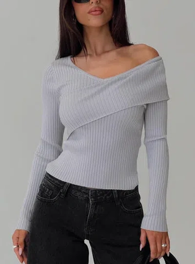 Princess Polly Nolia Long Sleeve Top In Grey