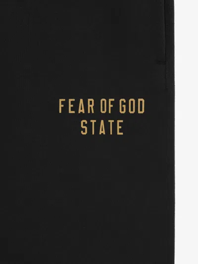Fear Of God Fleece Essential Sweatpants In Black