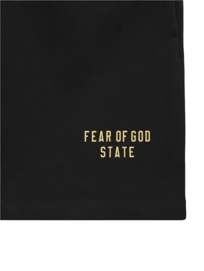 Fear Of God Fleece Soccer Shorts In Black