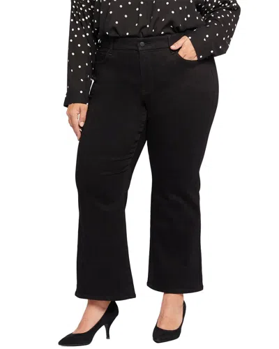 Nydj Waist Match Womens High-rise Denim Wide Leg Pants In Black