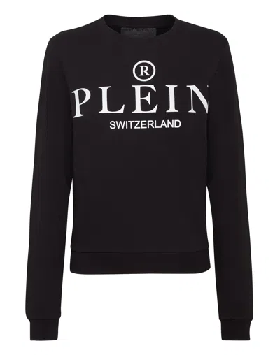 Philipp Plein Logo-print Sweatshirt In Black