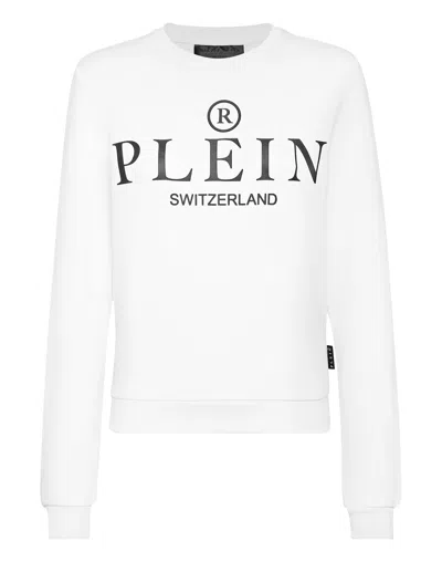 Philipp Plein Iconic Plein Sweatshirt In White