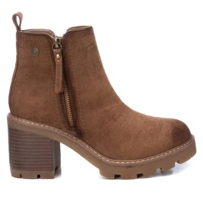 Xti Women's Suede Booties In Camel In Brown