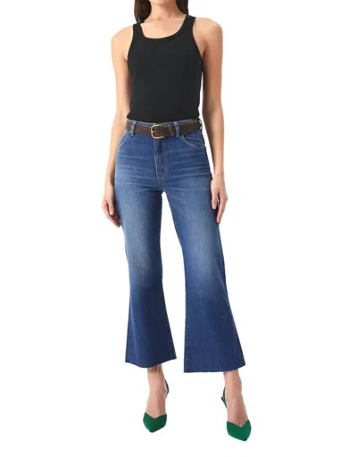 Rolla's Eastcoast Flare Ankle Jean In Vintage Blue In Blue