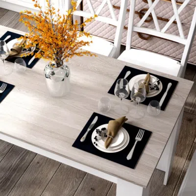 Hivvago 47 Inches Dining Table For Kitchen And Dining Room-light Gray