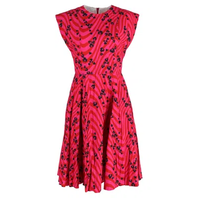 Philosophy By Lorenzo Serafini Philosophy Di Lorenzo Serafini Printed Knee Length Dress In Pink Cotton In Pink