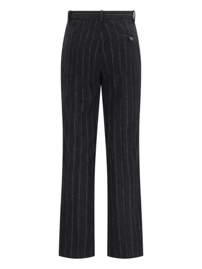 The Garment Tailored Trousers In Black Wool Blend In Black