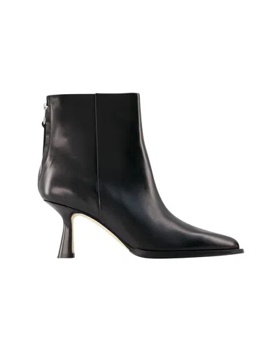 Aeyde Aeydē Woman Ankle Boots Black Size 8 Soft Leather In Black