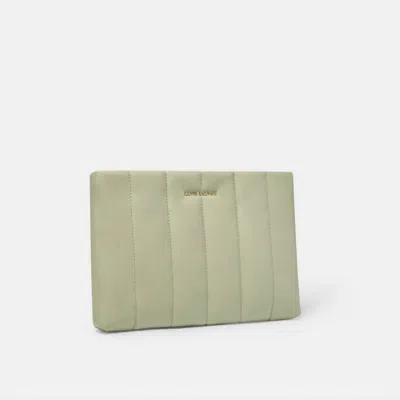 Katie Loxton Kendra Quilted Clutch In Olive In Green