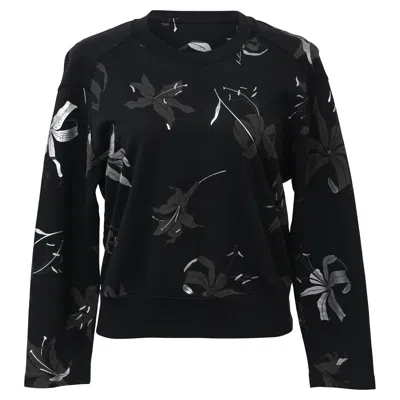 Dries Van Noten Printed Sweatshirt In Black Cotton In Black