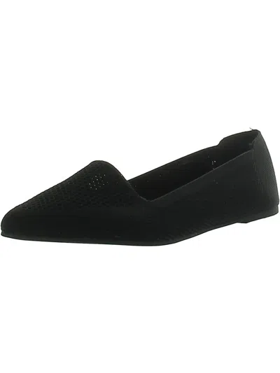 Mia Corrine Womens Slip On Comfort Insole Flat Shoes In Black
