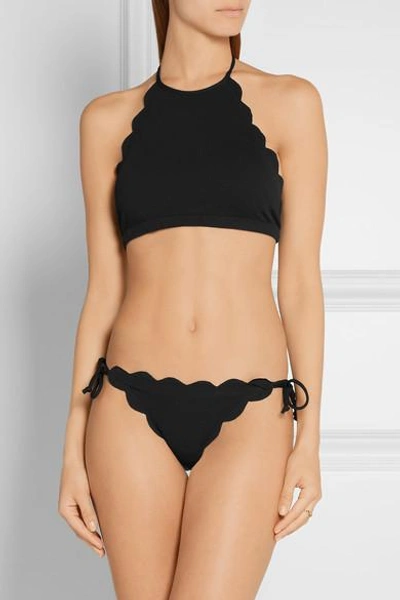 Shop Marysia Mott Scalloped Halterneck Bikini