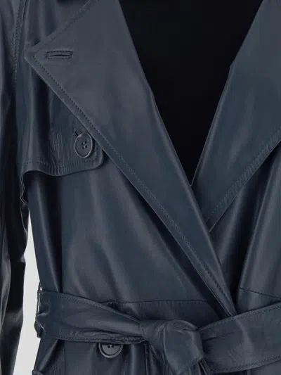 Salvatore Santoro Leather Trench Coat
