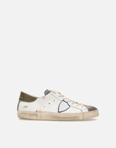 Philippe Model Vintage Mixage Low Top Sneakers In White