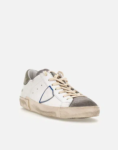 Philippe Model Vintage Mixage Low Top Sneakers In White