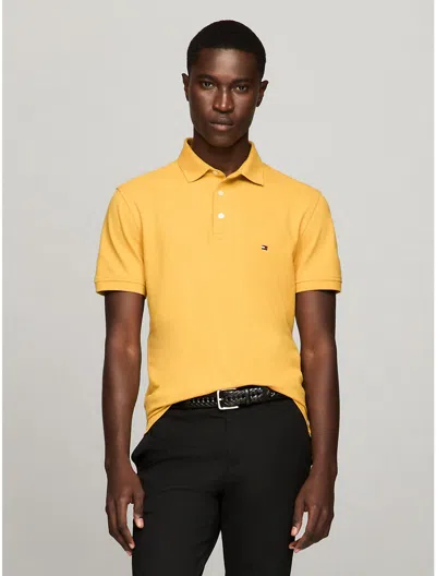 Tommy Hilfiger Slim Fit Tommy Polo In Yellow