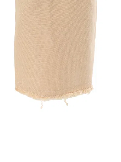 Fay 2-hook Canvas Cropped Jacket In White