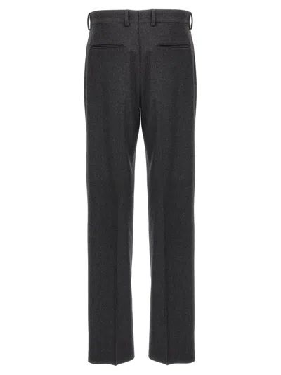 Fendi Straight-leg Tailored Pants In Gray