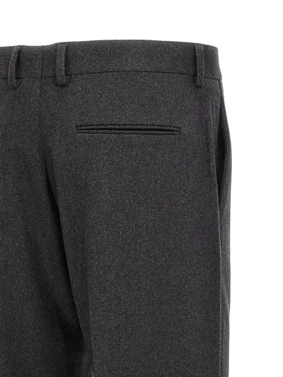 Fendi Straight-leg Tailored Pants In Gray