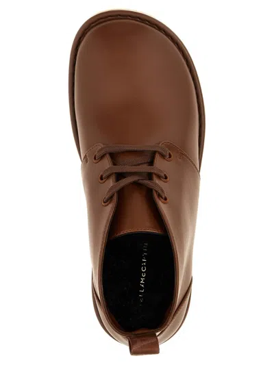 Stella Mccartney Brown Lace Up Boots In Brown