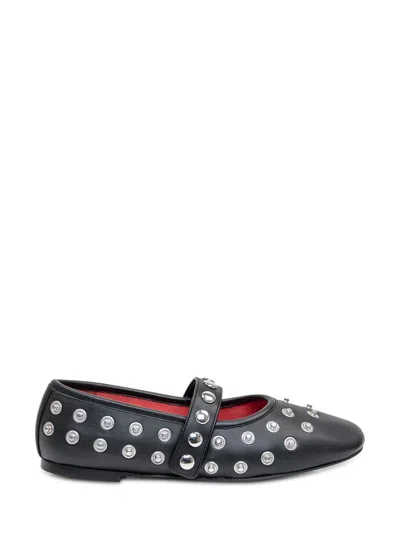 Stella Mccartney Ryder Vegan Embellished Mary Jane Ballerina Flats In Black