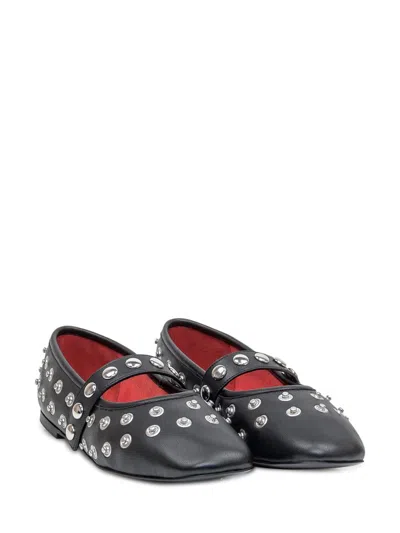 Stella Mccartney Ryder Vegan Embellished Mary Jane Ballerina Flats In Black