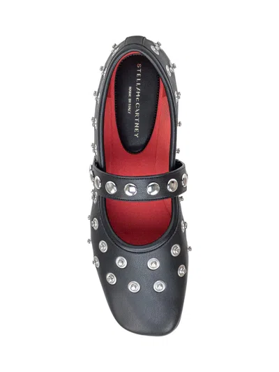 Stella Mccartney Ryder Vegan Embellished Mary Jane Ballerina Flats In Black