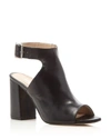 Kenneth Cole Tai Open Toe Booties In Black