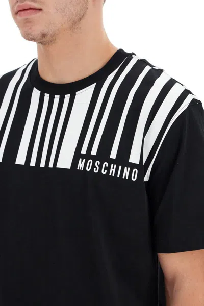 Shop Moschino Barcode T-shirt In Black