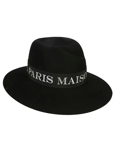 Shop Maison Michel Hats Black