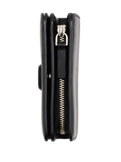 Marc Jacobs Black Leather Mini The Utility Snapshot Dtm Wallet