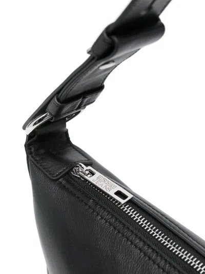 Moschino Jeans Adjustable Leather Shoulder Bag