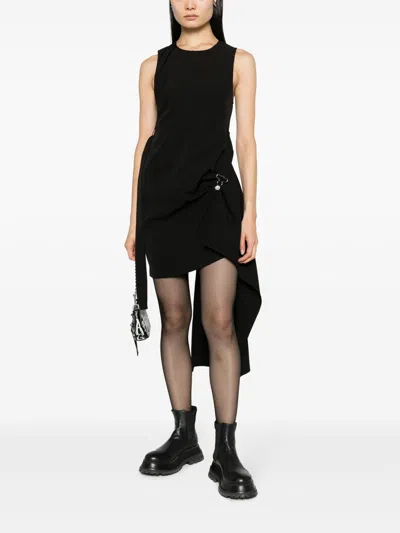 Moschino Sleeveless Draped Mini Dress