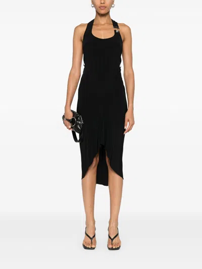 Moschino Jeans Halterneck Open-back Midi Dress