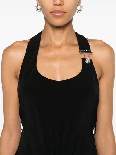 Moschino Jeans Halterneck Open-back Midi Dress