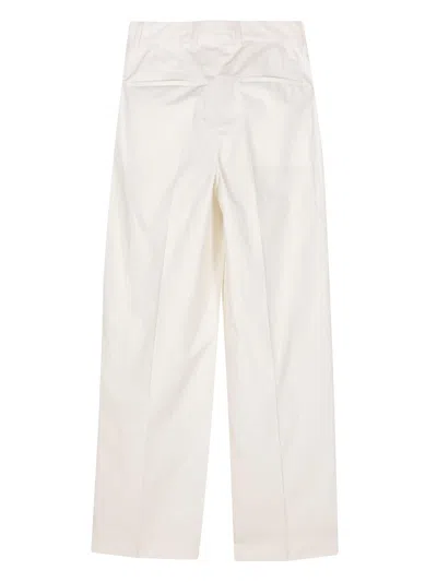 Officine Generale Pleated Poplin Straight Trousers