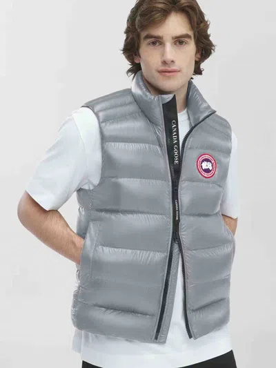 Shop Canada Goose Crofton Down Vest In Grey