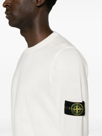 Shop Stone Island Logo Cotton Sweater