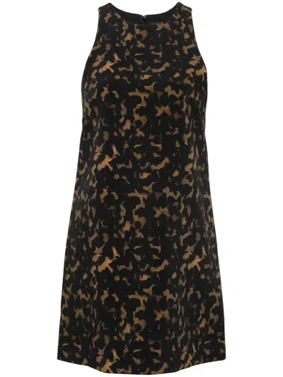 Theory Tortoiseshell Print Mini Dress
