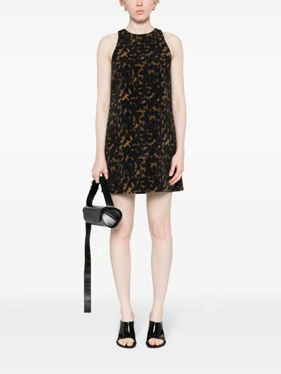Theory Tortoiseshell Print Mini Dress