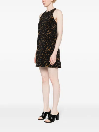 Theory Tortoiseshell Print Mini Dress