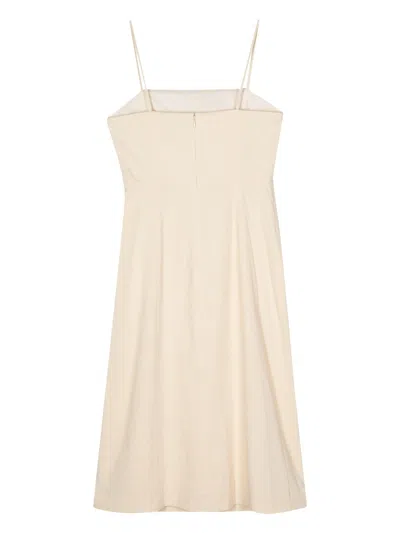 Theory A-line Midi Dress In Linen Blend