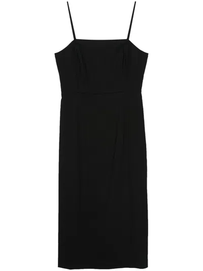 Theory A-line Midi Dress In Linen Blend