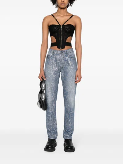 Versace Jeans Couture Mid-rise Slim-fit Jeans