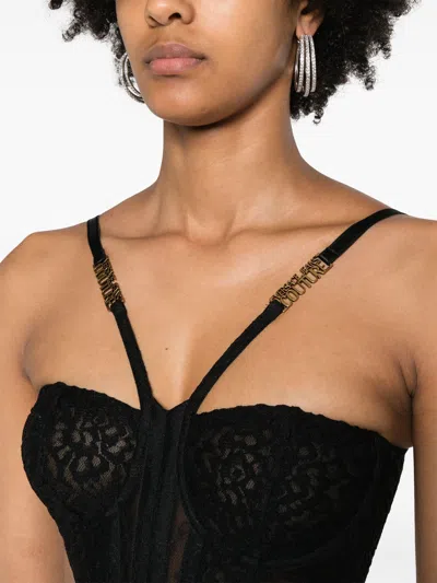 Versace Jeans Couture Lace Bustier Midi Bodycon Dress