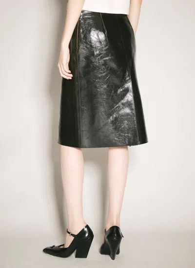 Prada Sequinned Pencil Skirt In Black