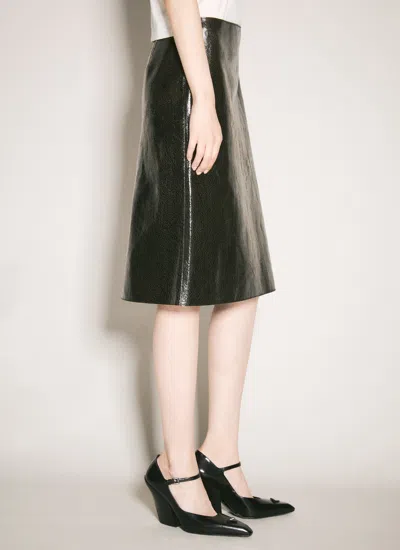 Prada Sequinned Pencil Skirt In Black