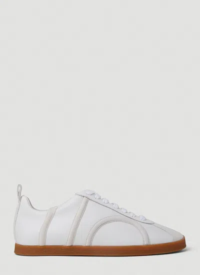 Totême Toteme Woman Sneakers White Size 11 Soft Leather In White